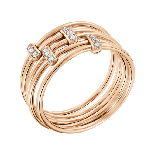 Women's ring with zirconia 