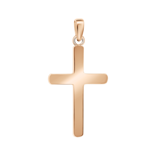 Подвеска - крест из позолоченного серебра 