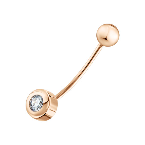 Bauchpiercing mit Zirkonia 