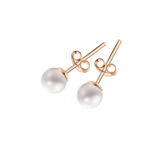 Серьги-пуссеты с жемчугом 