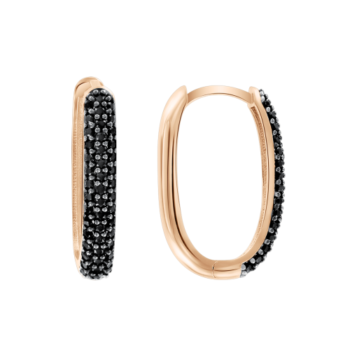 Серьги с фианитами 