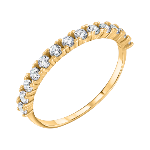 Women's ring with zirconia 