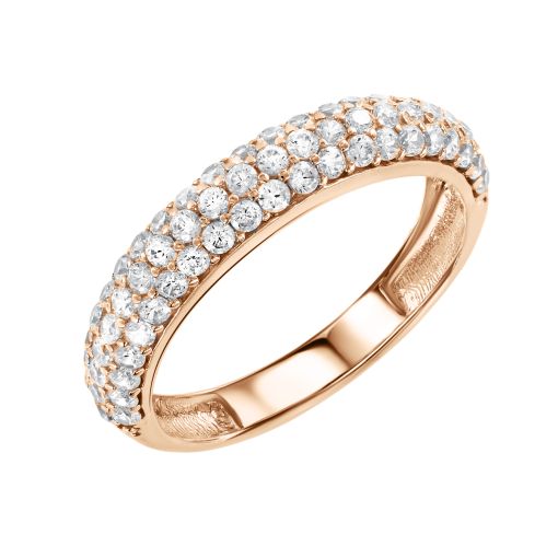 Women's ring with zirconia 