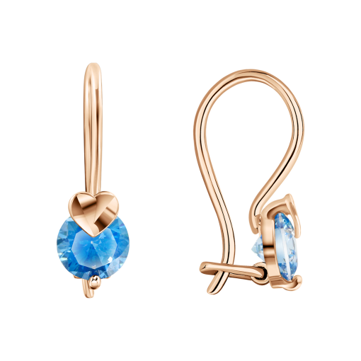 Серьги с фианитами 