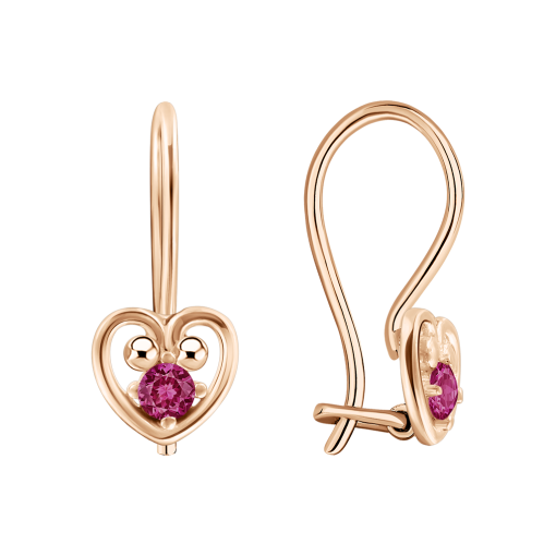 Серьги с фианитами 