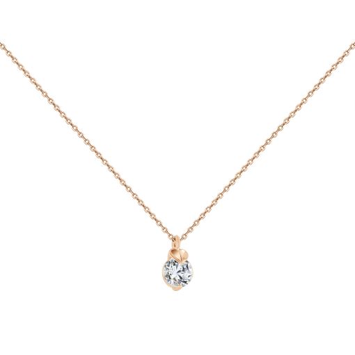 Collier mit Anhänger und Zirkonia 