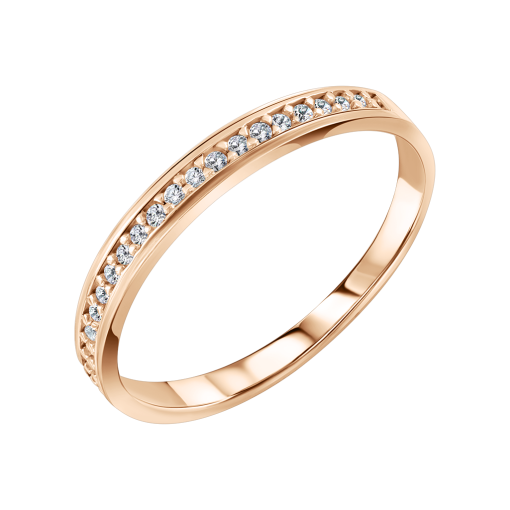 Кольцо с фианитами 