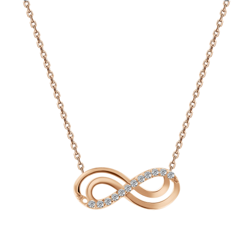 Collier mit Anhänger und Zirkonia 