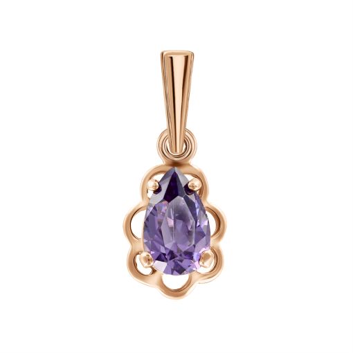 Pendant with amethyst 