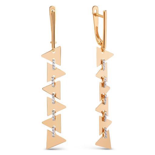 Earrings with zirconia 
