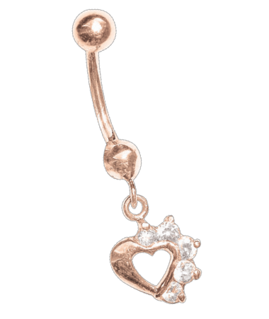 Bauchpiercing mit Zirkonia 