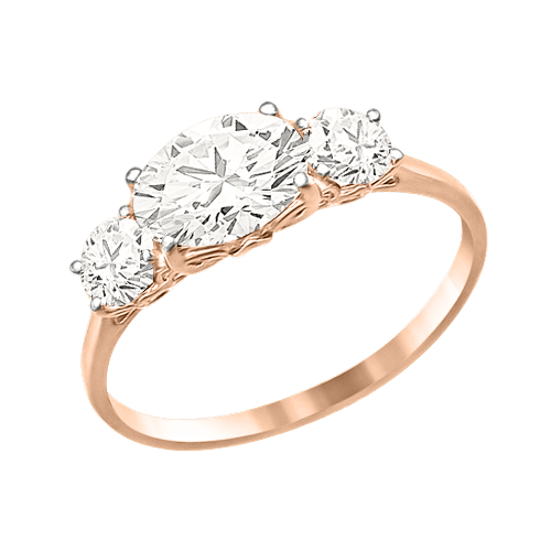 Damenring mit Swarovski Zirkonia 