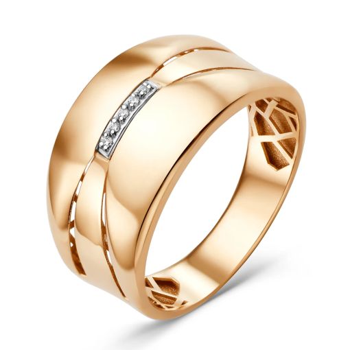 Women's ring with zirconia 