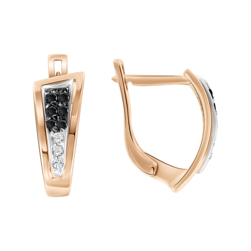 Earrings with zirconia 