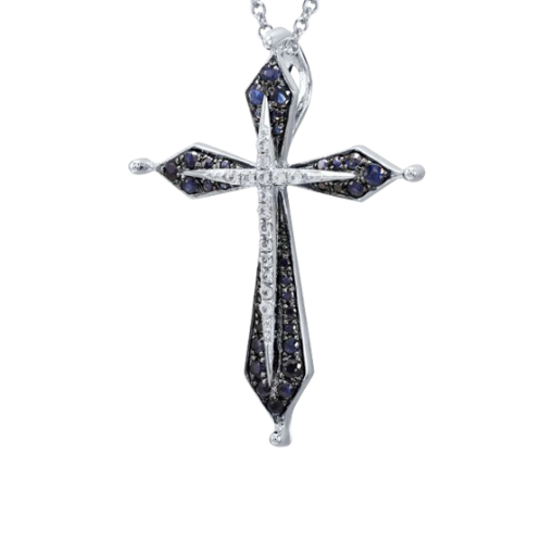 Anhänger – Kreuz mit Zirkonia 