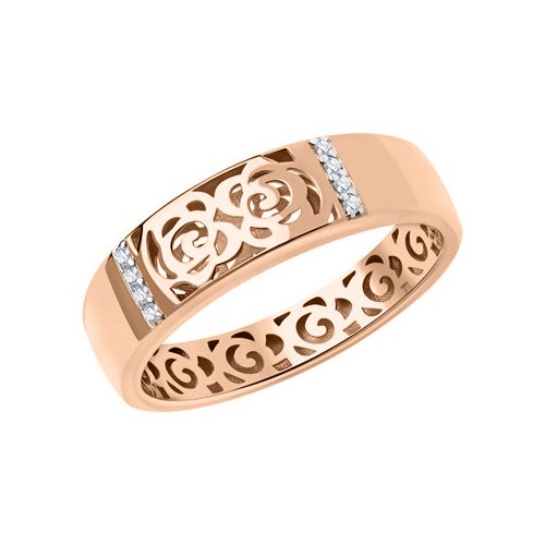 Women's ring with zirconia 