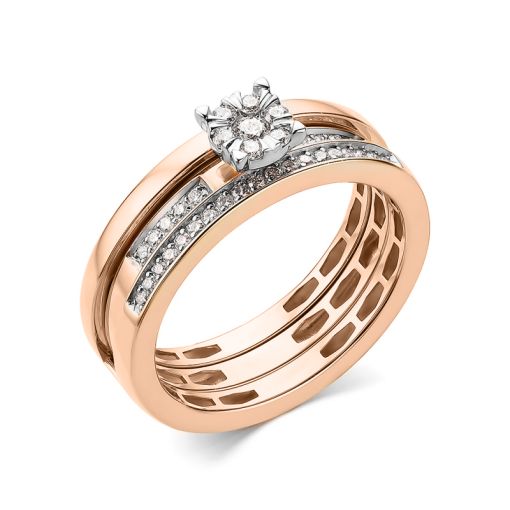 Кольцо с бриллиантами 