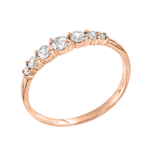 Кольцо с фианитами 