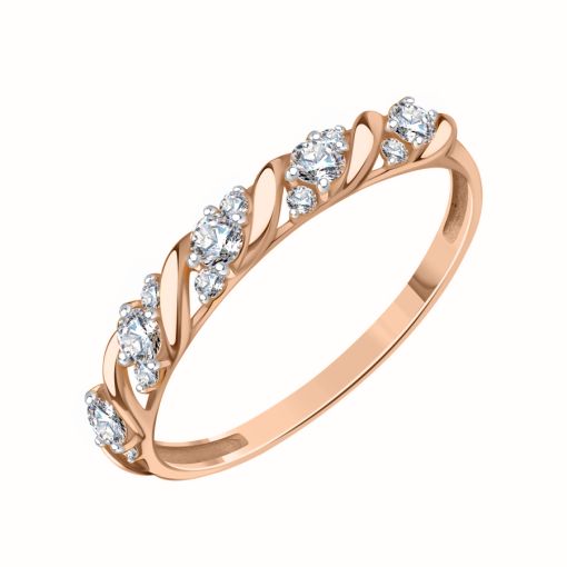 Women's ring with zirconia 