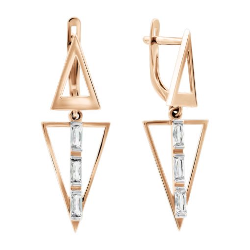 Ohrhänger mit Zirkonia 