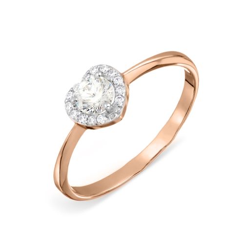 Women's ring with zirconia 