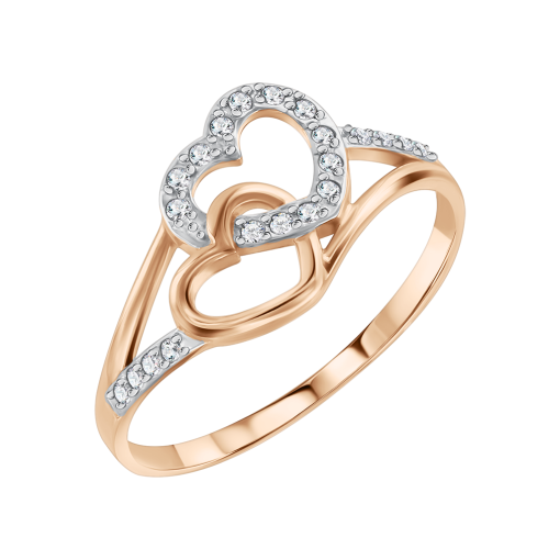 Women's ring with zirconia 