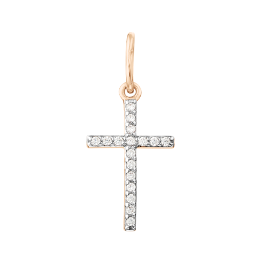 Anhänger – Kreuz mit Zirkonia 
