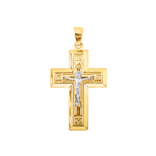 Pendant cross with engraving 