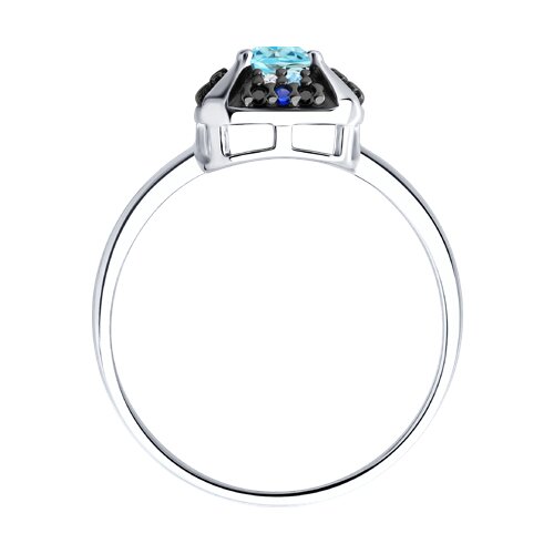 Women’s ring with topaz Swiss and zirconia 