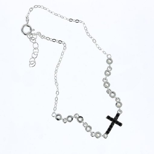 Armband "Kreuz" mit Zirkonia 