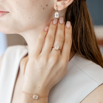Damenring mit Zirkonia 