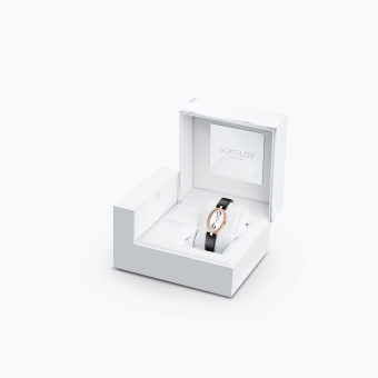 Gold Uhr, Sokolov-Allure, mit Brillanten 