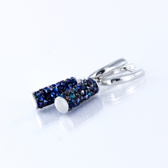Ohrhänger mit blauen Kristallen Swarovski 