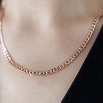 Vergoldete Kette oder als Armband 55 cm