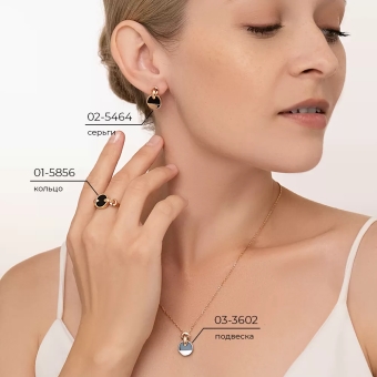 Ohrhänger mit Onyx 