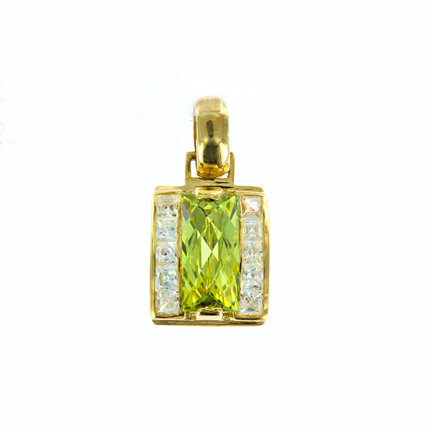 Anhänger mit Peridot und Zirkonia 