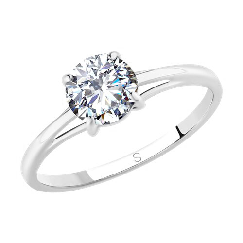 Women's ring with zirconia 