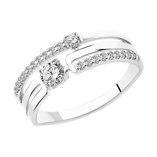 Women's ring with zirconia 