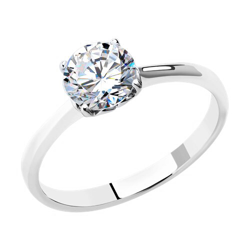 Women's ring with zirconia 