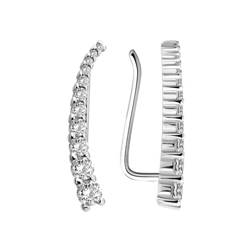 Earrings with zirconia 