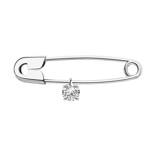 Brosche mit Zirkonia 