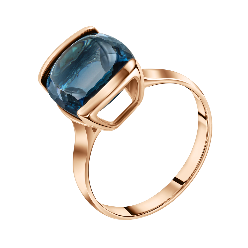 Damenring mit London Blue Topas 