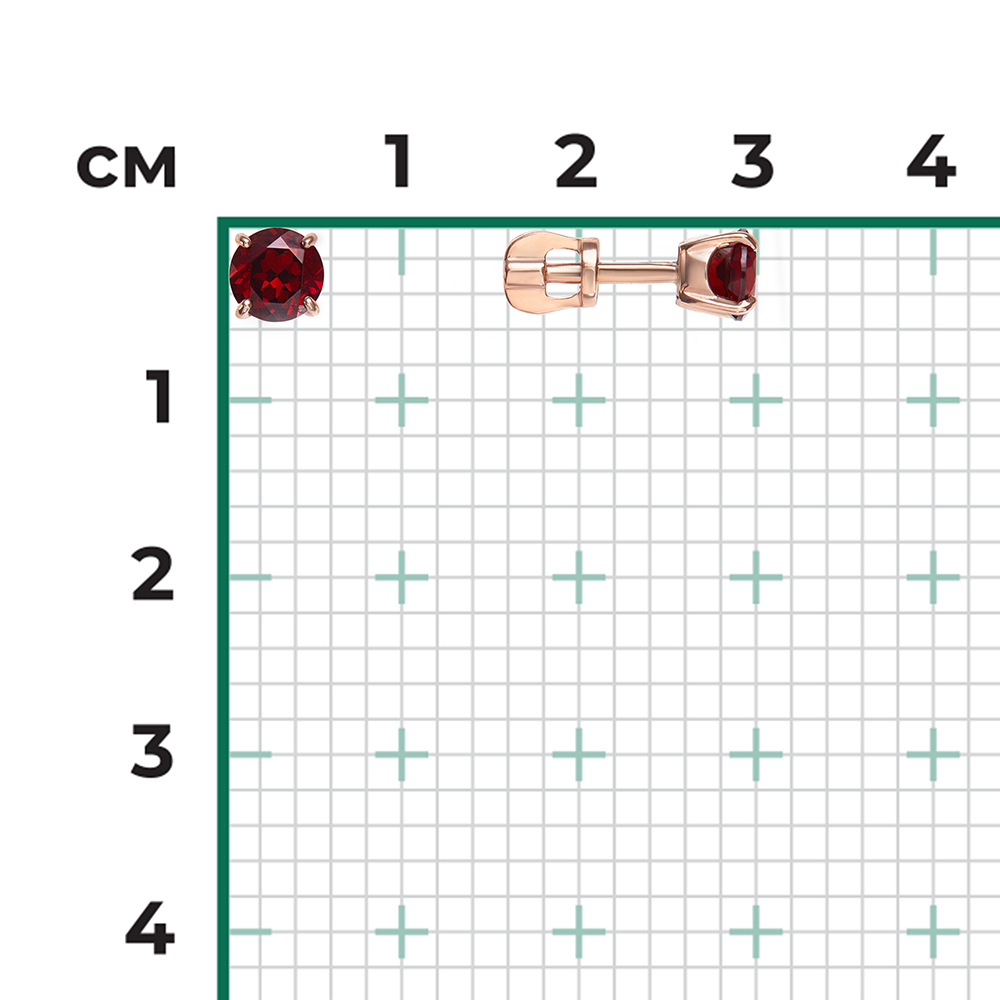 Ohrstecker mit Granat 