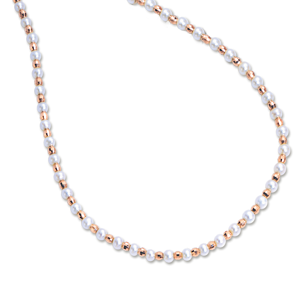 Collier mit Perlen 