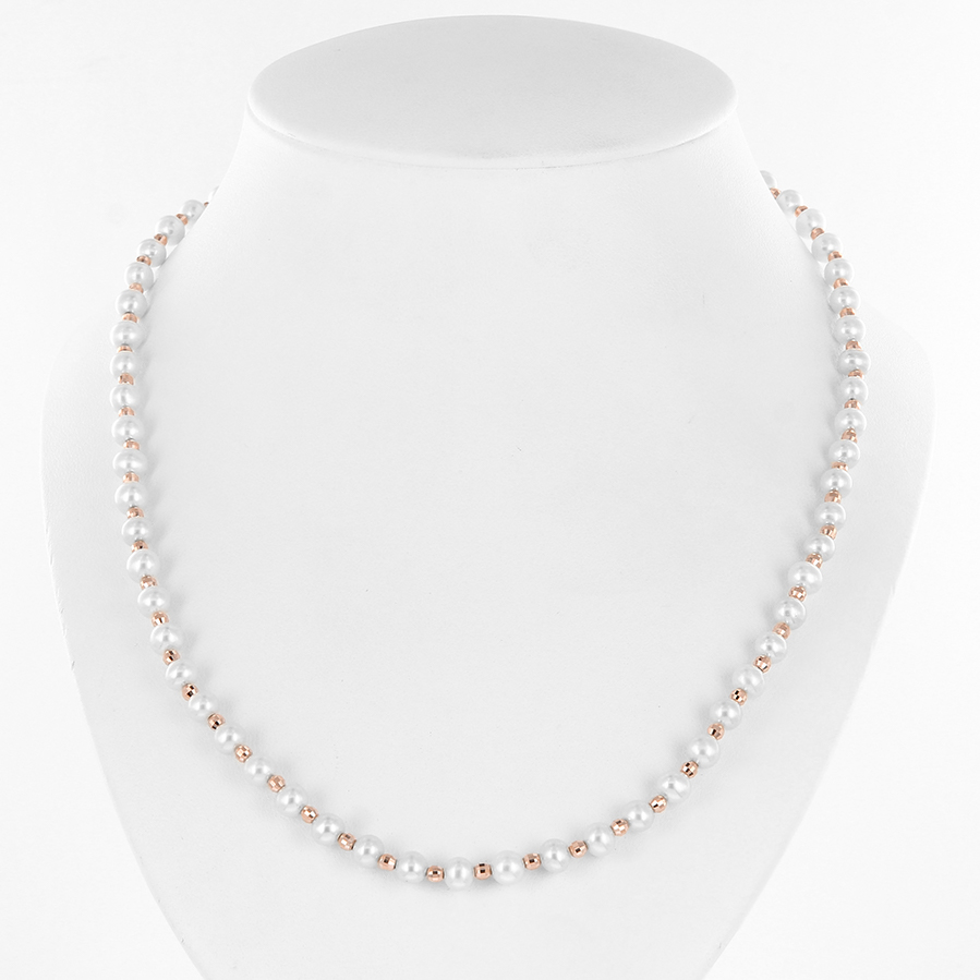 Collier mit Perlen 50 cm ca. 10,6 gr.