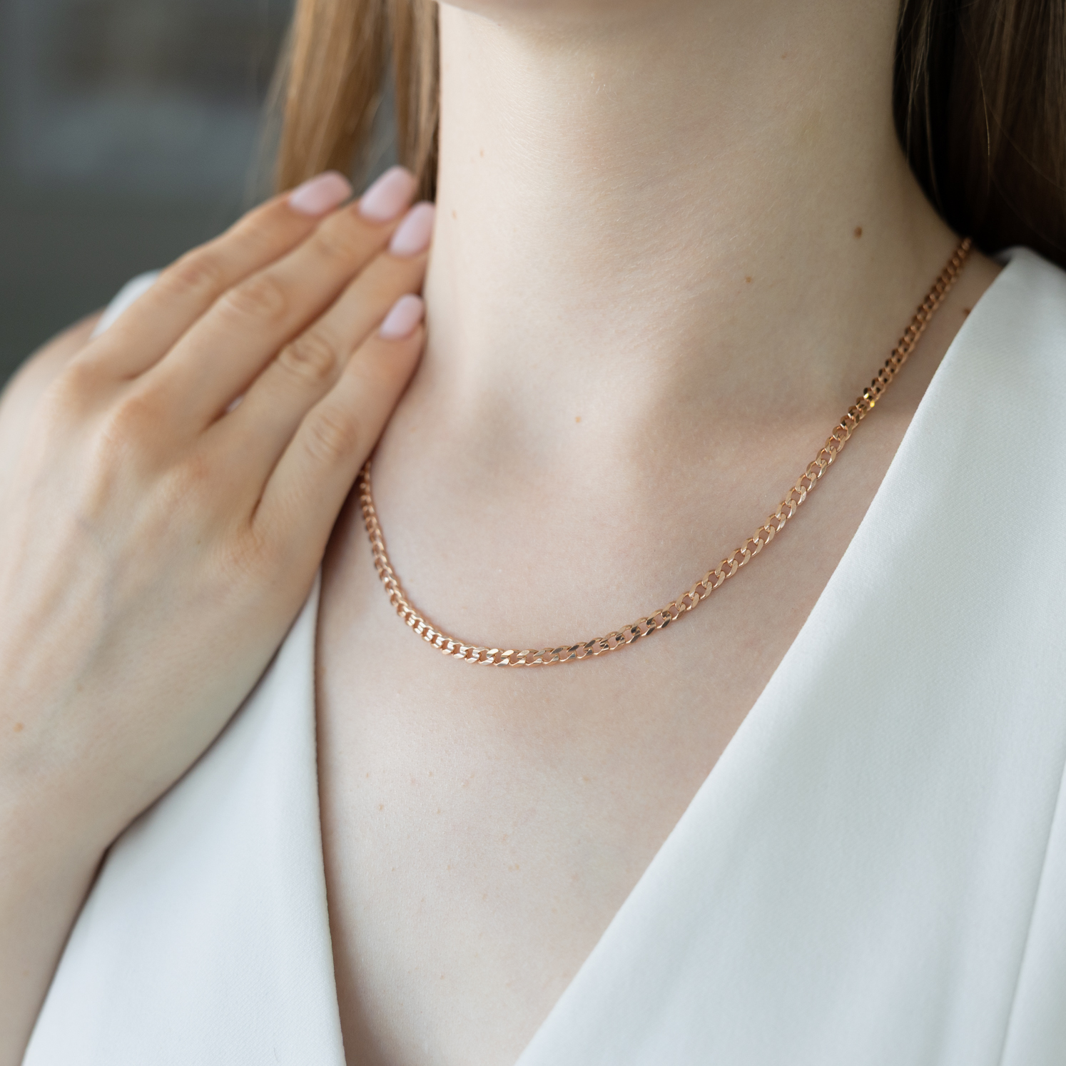 Цепь и браслет 50 см ≈ 11,0 гр.