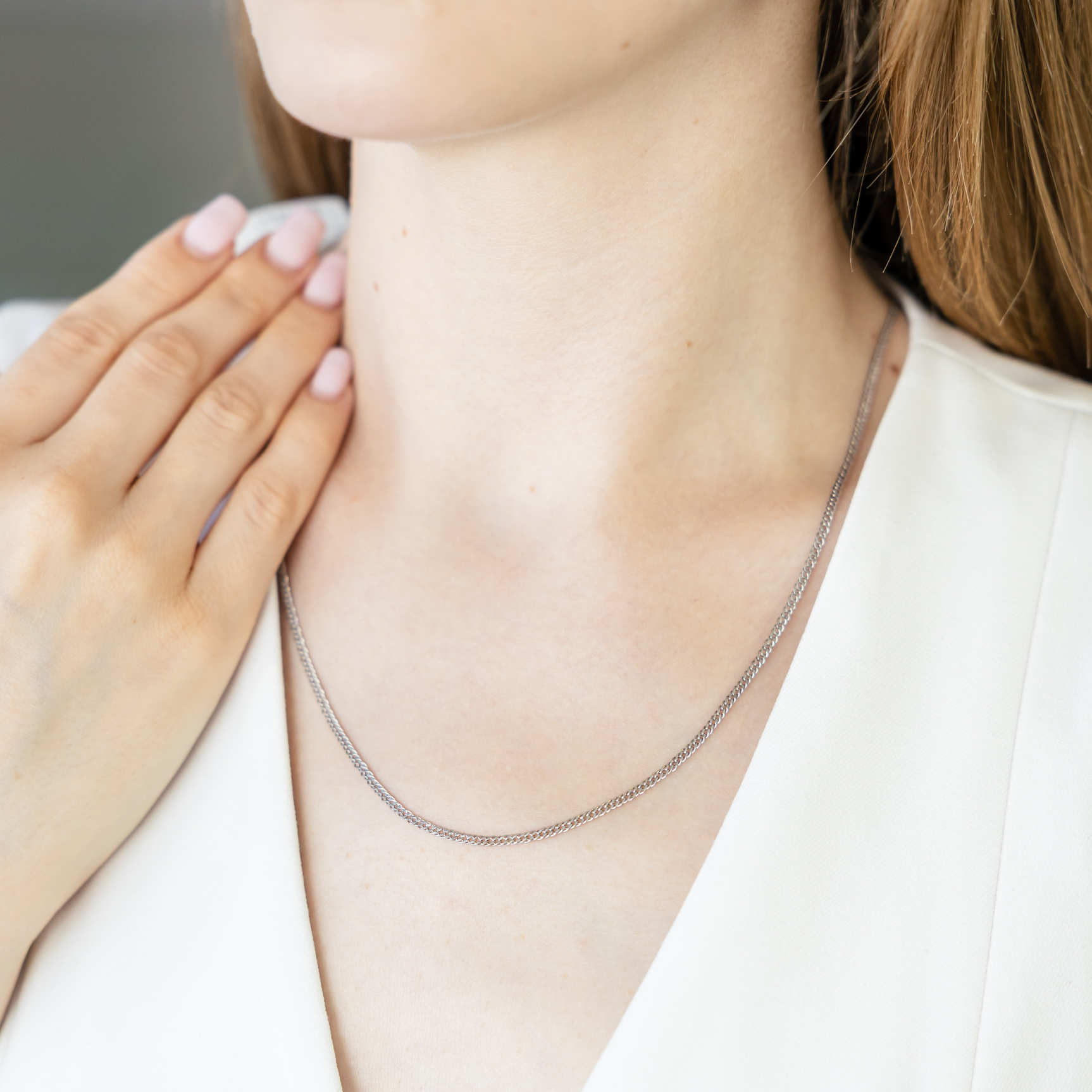 White gold chain 