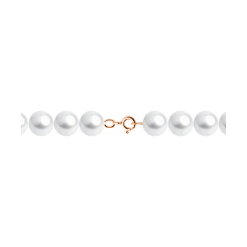 Pearl necklace with gold 