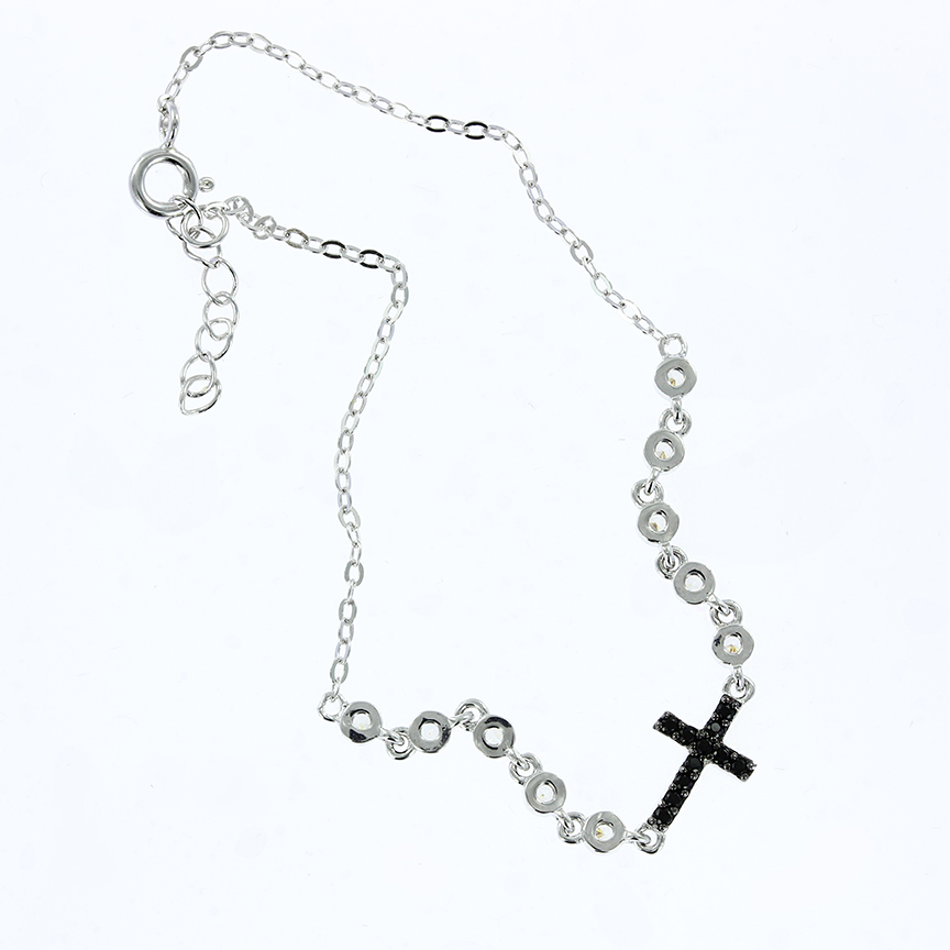 Armband "Kreuz" mit Zirkonia 