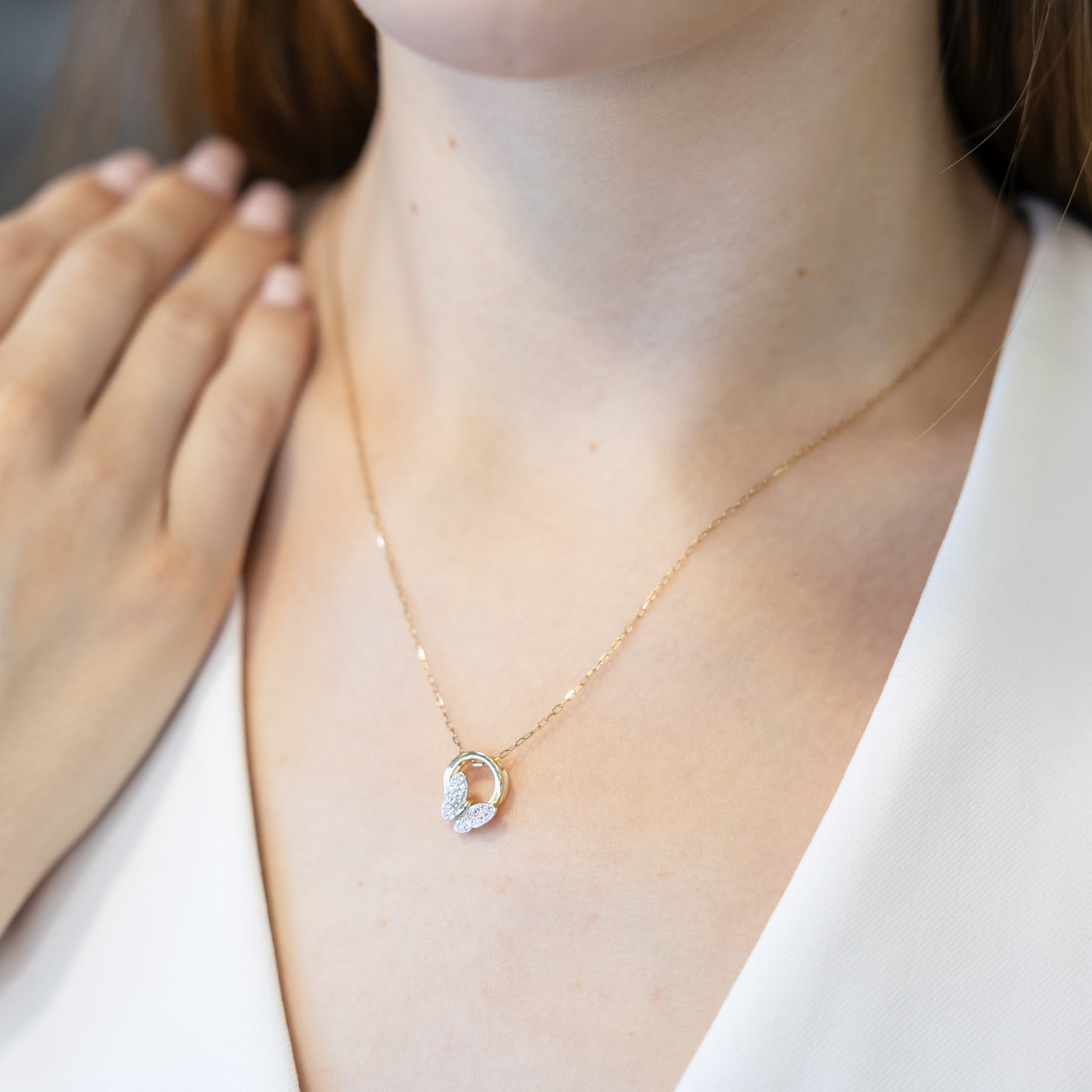 Collier mit Zirkonia 